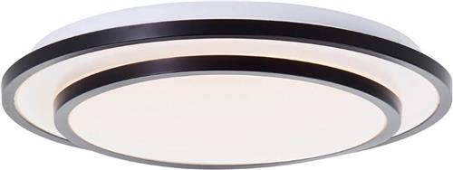 Brilliant Luciano - Plafondlamp - LED 24W 3000K - Zwart