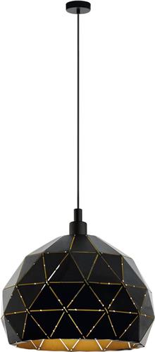 EGLO Roccaforte Hanglamp - E27 - Ø 40 cm - Zwart/Goud