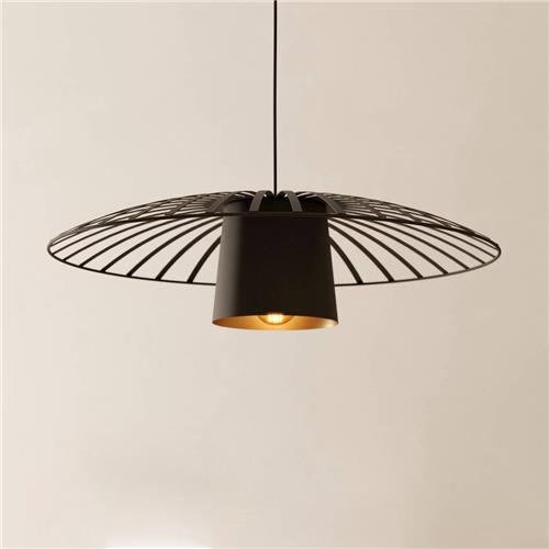 EGLO Felixkirk Hanglamp - E27 - Ø 57 cm - Zwart/Goud - Staal