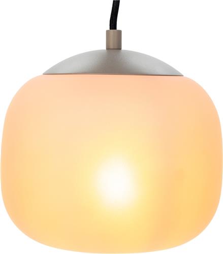 EGLO Cominio Hanglamp - E27 - Ø 18,5 cm - Zandkleurig/Taupe - Glas