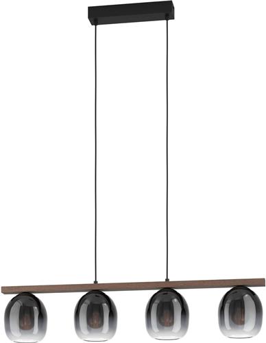 EGLO Filago Hanglamp - E27 - 88 cm - Zwart/Bruin