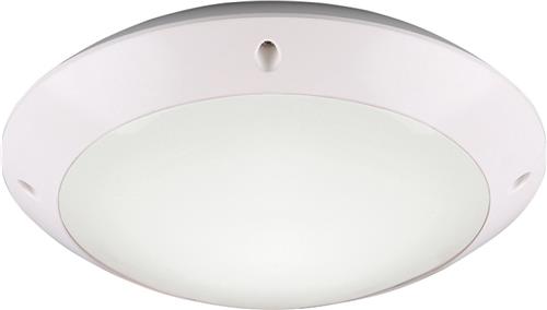 LED Plafondlamp - Badkamerlamp - Trion Camiro - Opbouw Rond - Waterdicht IP54 - E27 Fitting - Mat Wit - Kunststof