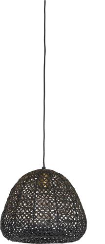 Light & Living Hanglamp Finou - Zwart - Ø28cm - Modern - Hanglampen Eetkamer, Slaapkamer, Woonkamer