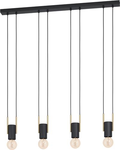 EGLO Bitachito Hanglamp - E27 - 93 cm - Zwart/Koper