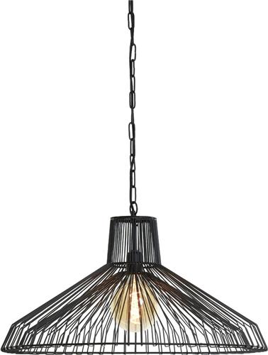 Light & Living Hanglamp Kasper - Zwart - Ø65cm - Modern - Hanglampen Eetkamer, Slaapkamer, Woonkamer