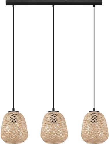 EGLO Dembleby - Hanglamp - E27 - 90 cm - Zwart