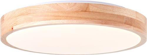 Brilliant Slimline - Plafondlamp - 24W 3000K - Hout