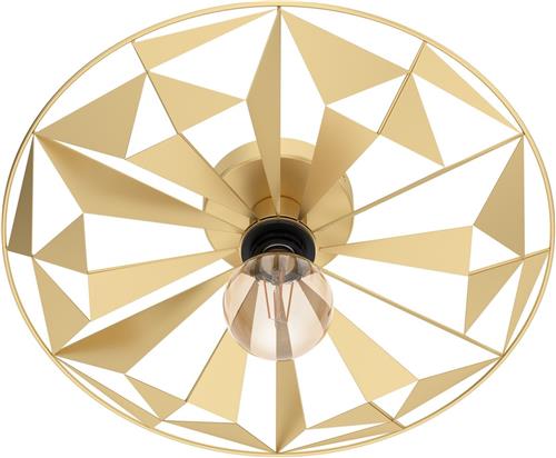 EGLO Castanuelo Plafond- en Wandlamp - E27 - Ø 42,5 cm - Goud