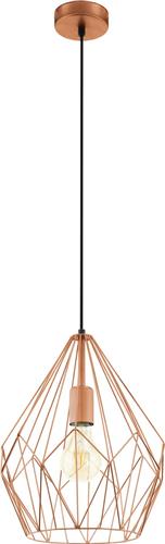 EGLO Carlton Hanglamp - E27 - Ø 31 cm - Koper