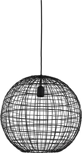 Light & Living Hanglamp Mirana - Zwart - Ø46cm - Modern - Hanglampen Eetkamer, Slaapkamer, Woonkamer