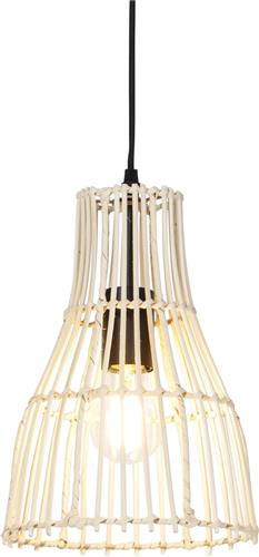 QAZQA botello - Oosterse Hanglamp - 1 lichts - Ø 20 cm - Beige - Woonkamer | Slaapkamer | Keuken