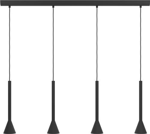 EGLO Cortaderas Hanglamp - GU10 - 113 cm - Zwart/Goud