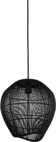 Light & Living Hanglamp Yumi - Zwart - Ø28cm - Modern - Hanglampen Eetkamer, Slaapkamer, Woonkamer