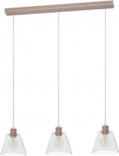 EGLO Copley Hanglamp - E27 - 90 cm - roségoud