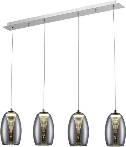 Brilliant Metropolis Hanglamp - 4-lichts LED - 3000K - Gerookt