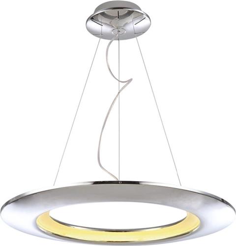 LED Hanglamp - Hangverlichting - Concepty - 41W - Natuurlijk Wit 4000K - Chroom Aluminium