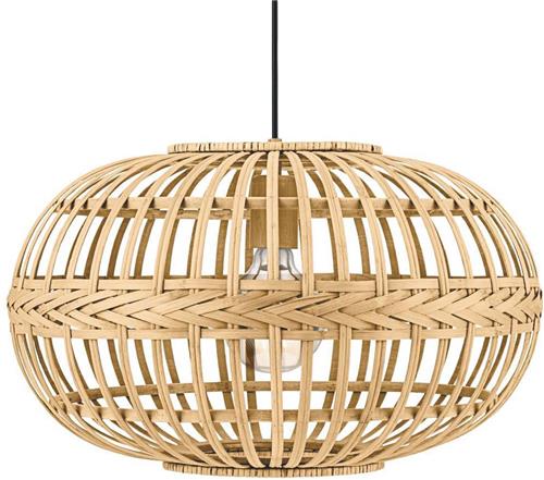 EGLO Amsfield Hanglamp - E27 - Ø 38 cm - Hout, bamboe - Bruin