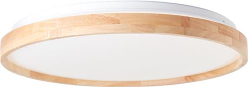 Plafondlamp Alson Ø 49,5cm wit met hout - G99787/75