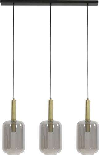 Light & Living Hanglamp Lekar - Antiek Brons - 100x22x32cm - 3L - Modern - Hanglampen Eetkamer, Slaapkamer, Woonkamer