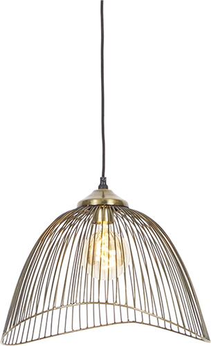 QAZQA pia - Design Hanglamp - 1 lichts - Ø 40 cm - Goud/messing - Woonkamer | Slaapkamer | Keuken