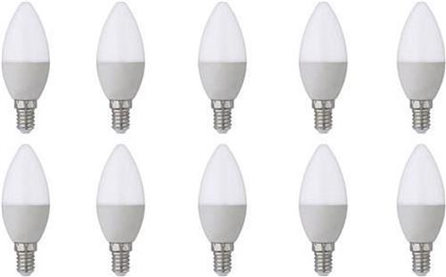 LED Lamp 10 Pack - E14 Fitting - 4W - Helder/Koud Wit 6400K