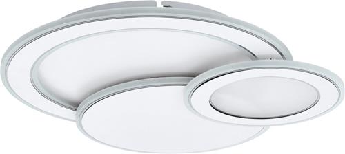 EGLO Mentalurgia Plafond- en Wandlamp - 49,5 cm - Wit/Chroom