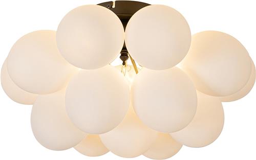 QAZQA uvas - Design Plafondlamp - 4 lichts - Ø 40 cm - Wit - Woonkamer | Slaapkamer | Keuken