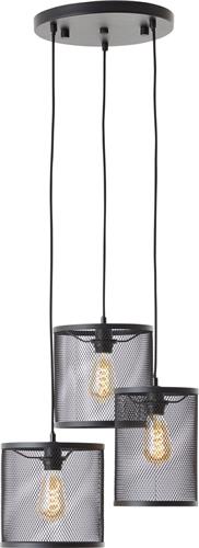 Brilliant Maze - Hanglamp - E27 max 3x60W - Zwart