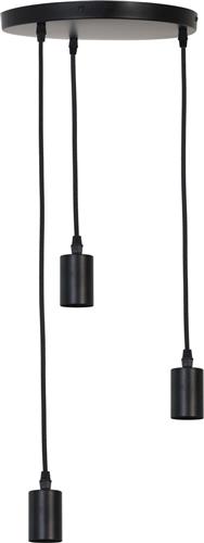 Light & Living Brandon Pendel Hanglamp - Mat Zwart - 3L