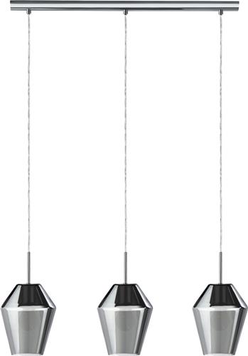 EGLO Murmillo Hanglamp - E27 - 77 cm - Chroom/Zwart