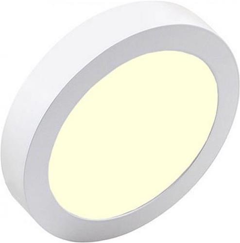 LED Downlight Pro - Aigi - Opbouw Rond 12W - Warm Wit 3000K - Mat Wit - Ø177mm