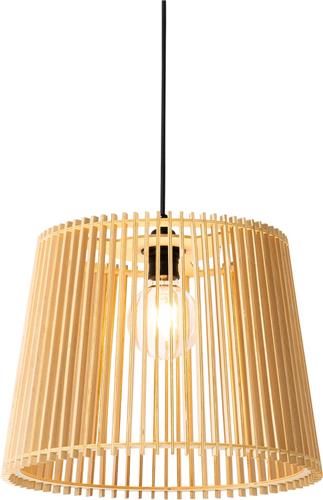 QAZQA jayla - Landelijke Hanglamp voor buiten - 1 lichts - Ø 40 cm - Naturel - Buitenverlichting