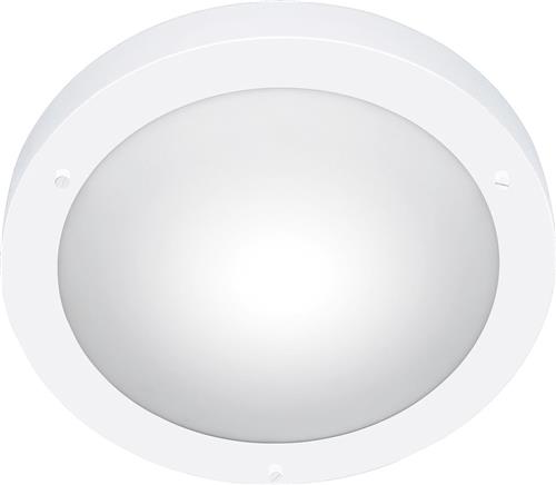 LED Plafondlamp - Badkamerlamp - Trion Condi - Opbouw Rond - Spatwaterdicht IP44 - E27 Fitting - Mat Wit Aluminium - Ø310mm