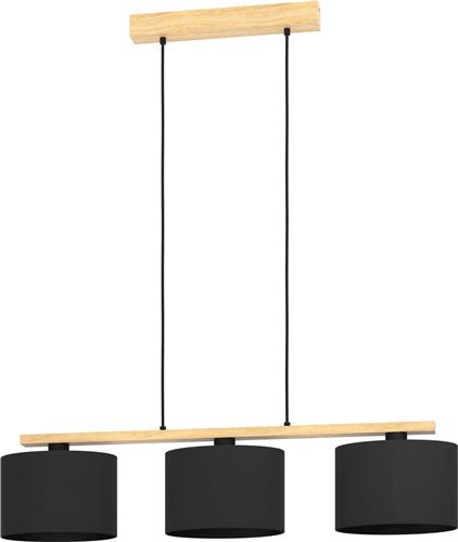 EGLO Castralvo Hanglamp - E27 - 97,5 cm - Bruin/Zwart