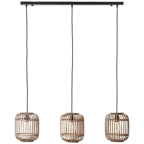 Rotan hanglamp "Woodrow" 3-lichts