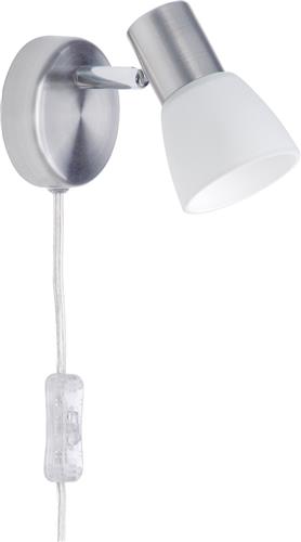 Brilliant Luca - Wandlamp - 1xE14 18W - Mat Chroom/Chroom