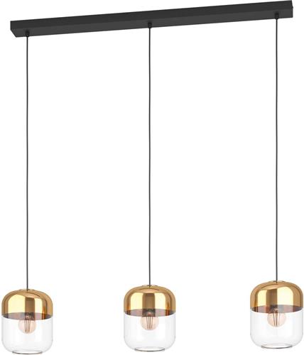 EGLO Maryvilla Hanglamp - E27 - 87 cm - Goud/Zwart