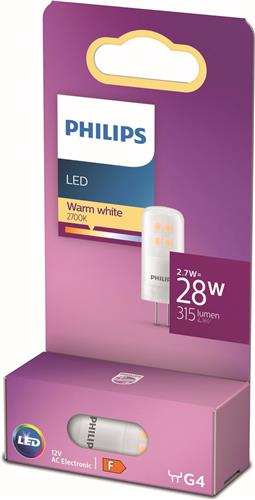 Philips Lighting 76773000 LED-lamp Energielabel F (A - G) G4 Stiftfitting 2.7 W = 28 W Warmwit (Ø x l) 1.5 cm x 4 cm 1 stuk(s)