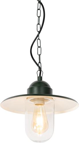 QAZQA kansas - Moderne Hanglamp voor buiten - 1 lichts - Ø 29.4 cm - Groen - Buitenverlichting