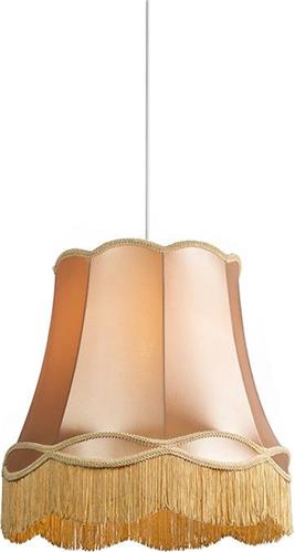 QAZQA granny - Retro Hanglamp - 1 lichts - Ø 450 mm - Goud/messing - Woonkamer | Slaapkamer | Keuken