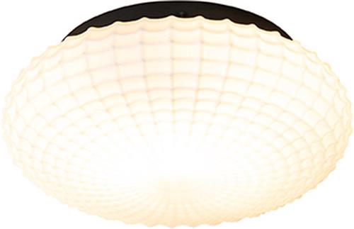 QAZQA nohmi - Klassieke Plafondlamp - 1 lichts - Ø 23 cm - Wit - Woonkamer | Slaapkamer | Keuken