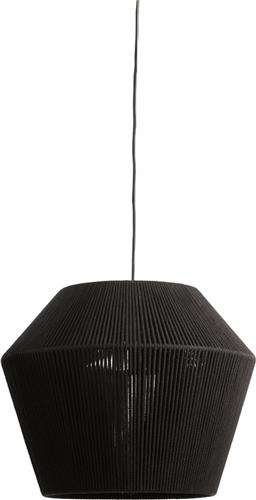 Light & Living Hanglamp Agaro - Katoen - 53cm - Zwart