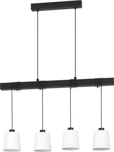 EGLO Townshend 8 Hanglamp - E27 - 90 cm - Zwart/Wit