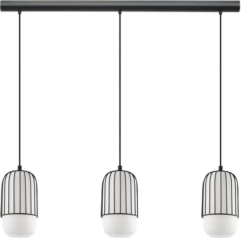 EGLO Muleges Hanglamp - E27 - 96 cm - Zwart/Wit