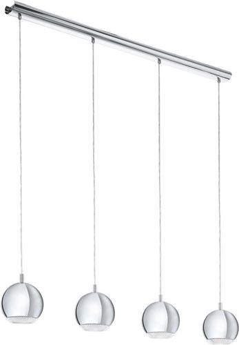 EGLO Conessa - Hanglamp - 4 Lichts - Chroom - Helder