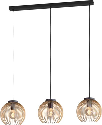 EGLO Venezuela Hanglamp - E27 - 93,5 cm - Goud/Zwart