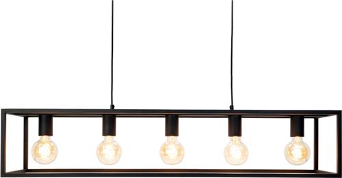 EGLO Eldrick Hanglamp - E27 - 100 cm - Staal - Zwart