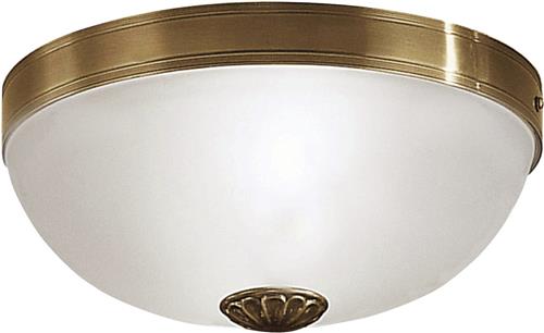 EGLO Imperial - Plafondlamp - 2 Lichts - Ø310mm. - Brons - Wit