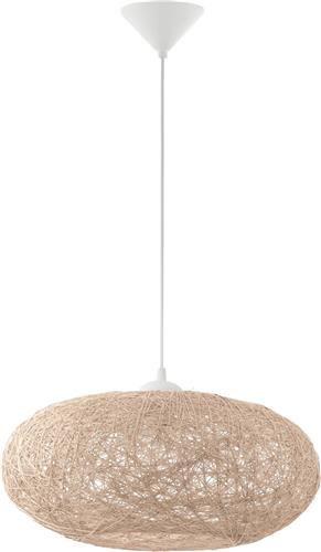 EGLO Campilo Hanglamp - E27 - 1 Lichts - Ø45 cm - Wit, beige/zandkleur