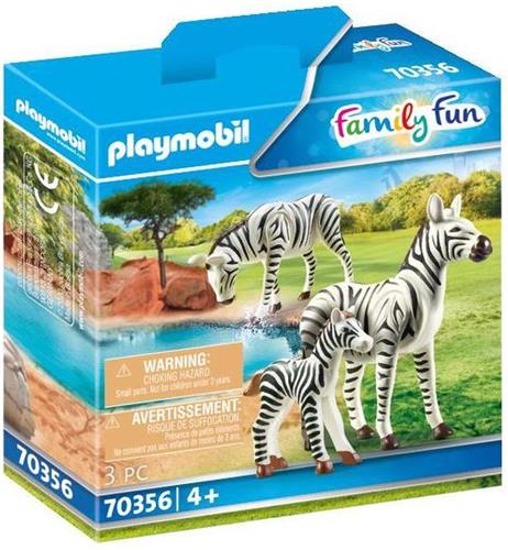 PLAYMOBIL Family Fun 2 zebra's met baby - 70356